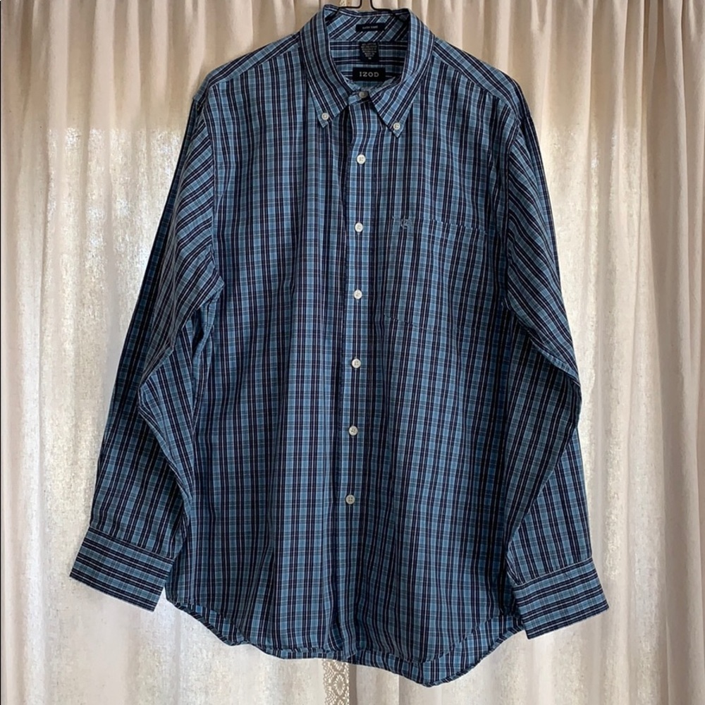 Men’s Izod Longsleeve Button down Polo Shirt